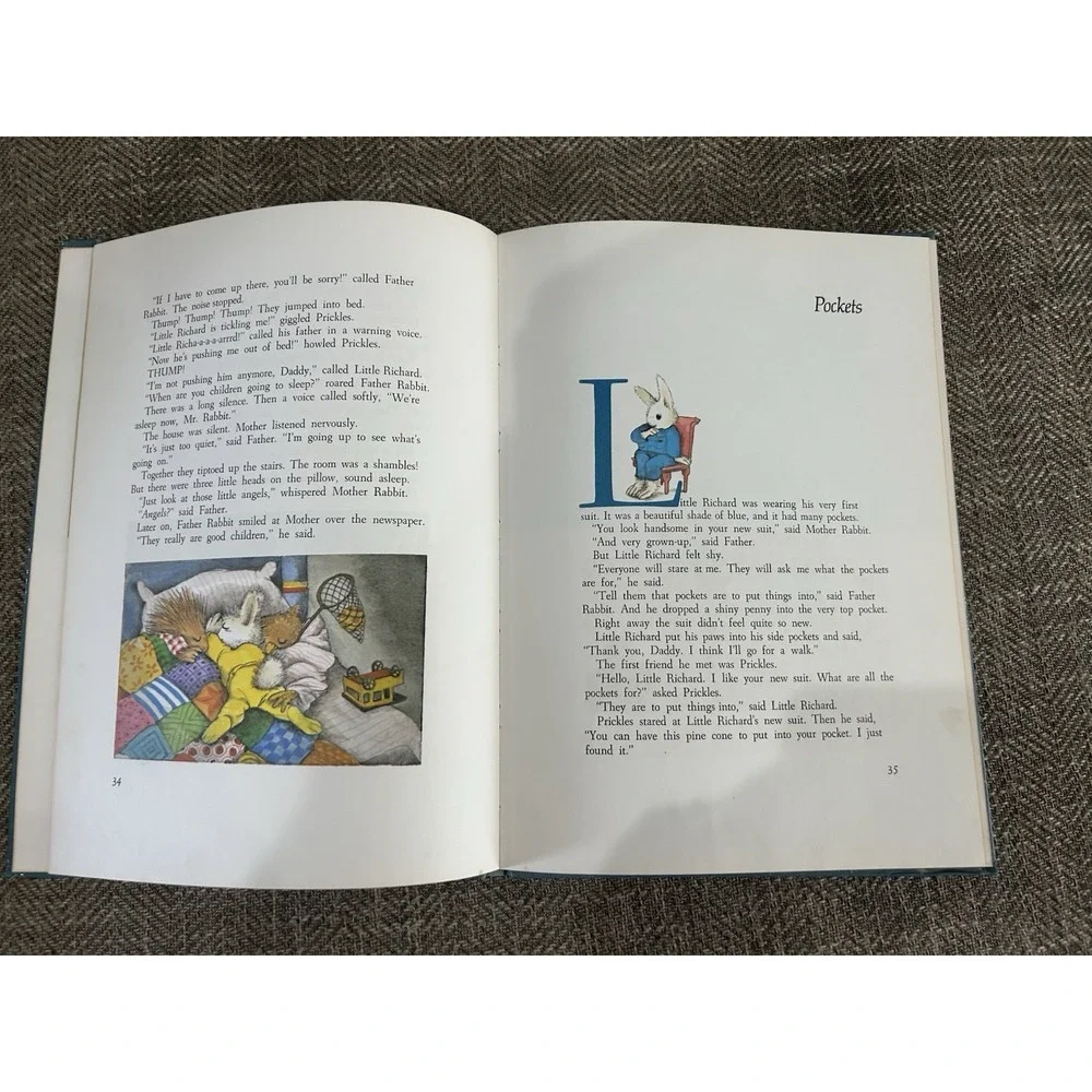 Vintage Children's Book, 1980 Pat Scarry's Big Bedtime Storybook‎ Hardcover